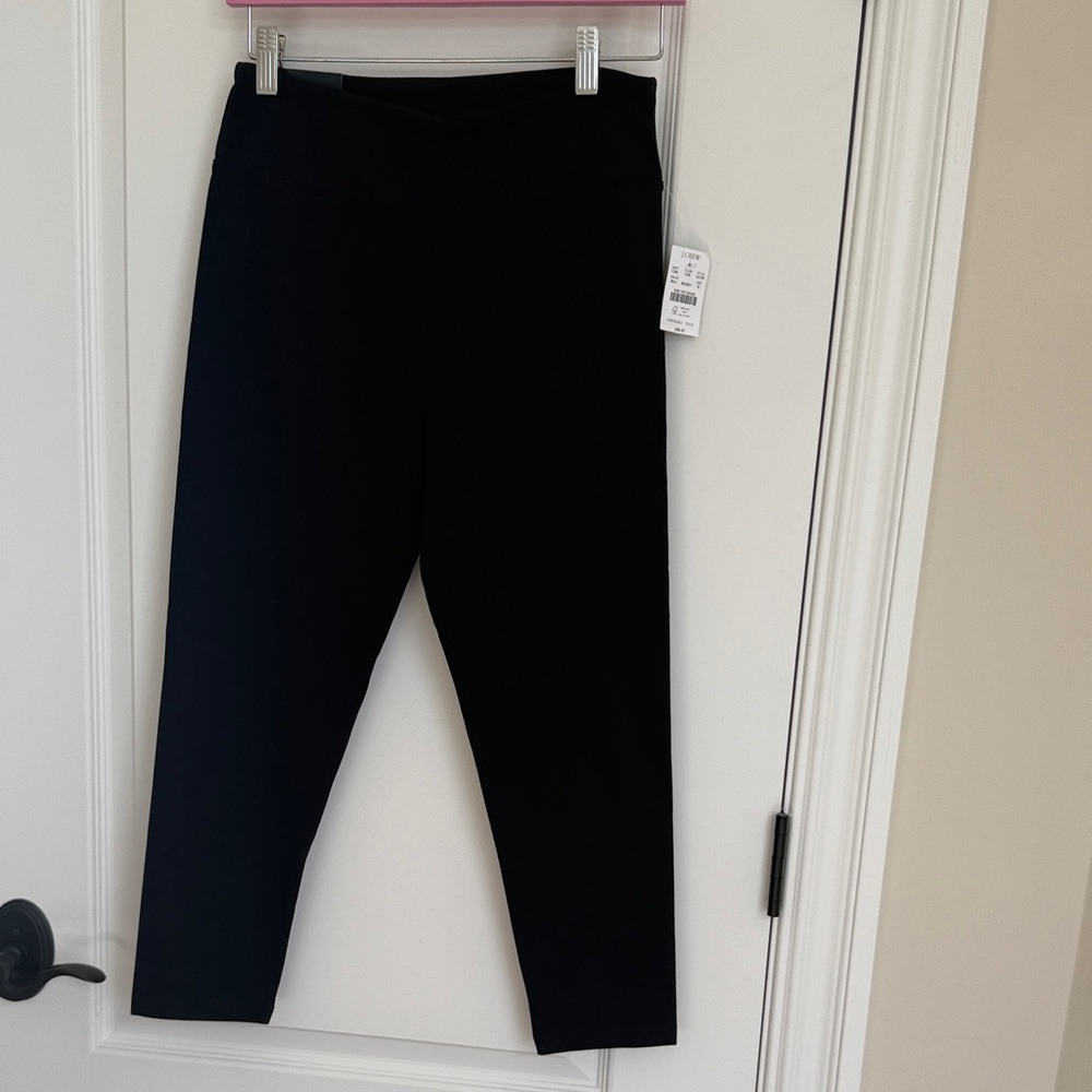 J Crew NWT Classic Black Stretch  cropped leggings